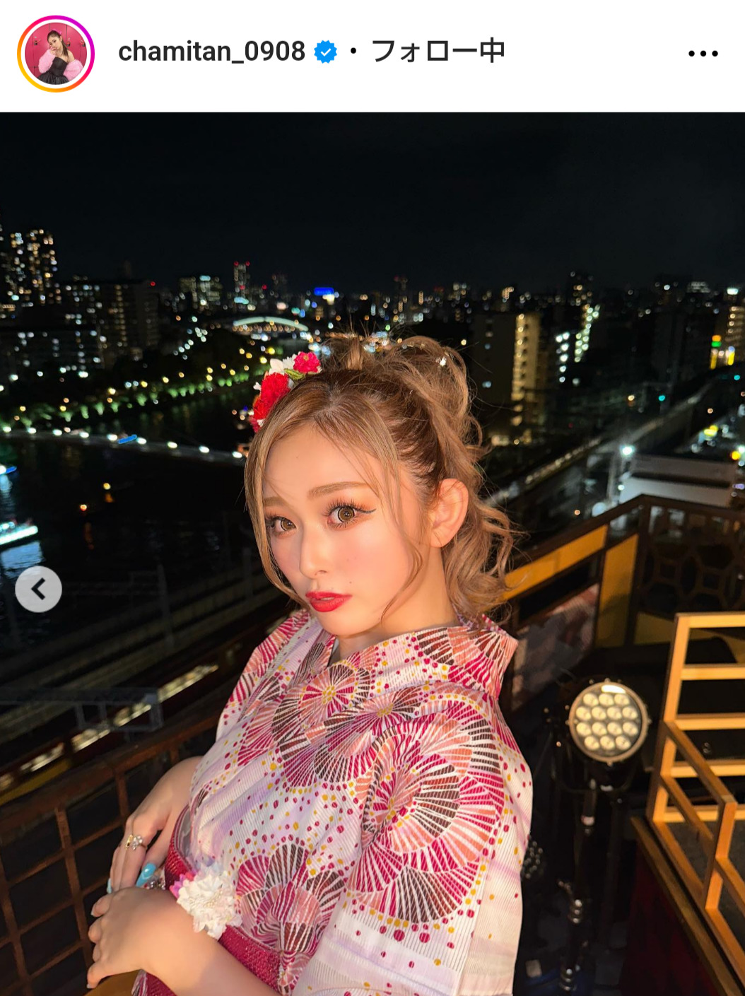 ゆうちゃみのインスタグラムから