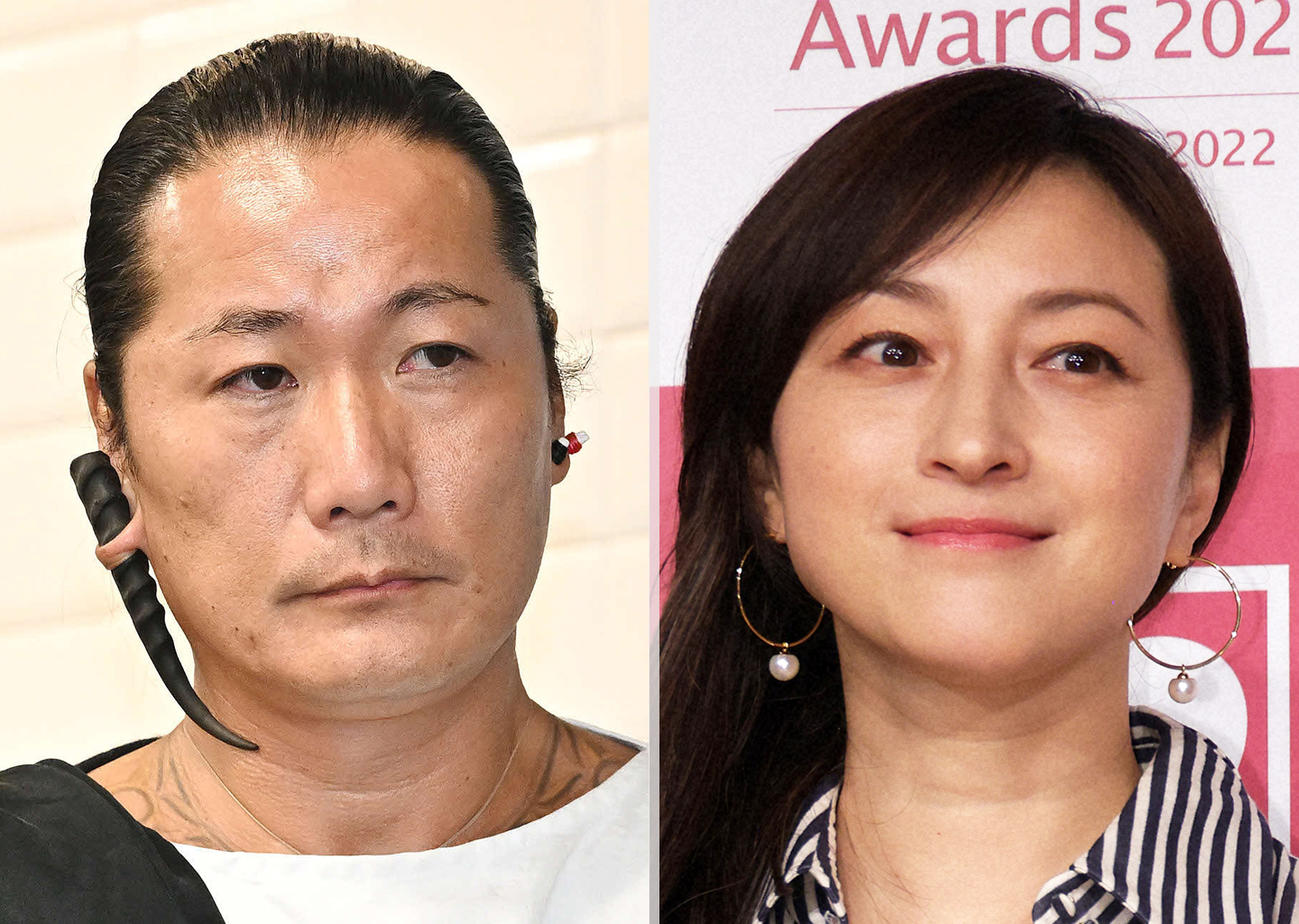 キャンドル・ジュン氏（左）と広末涼子
