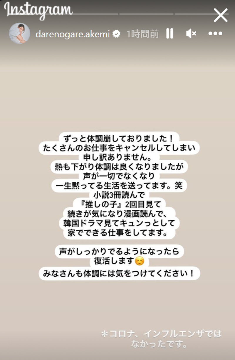 ダレノガレ明美のインスタグラムから