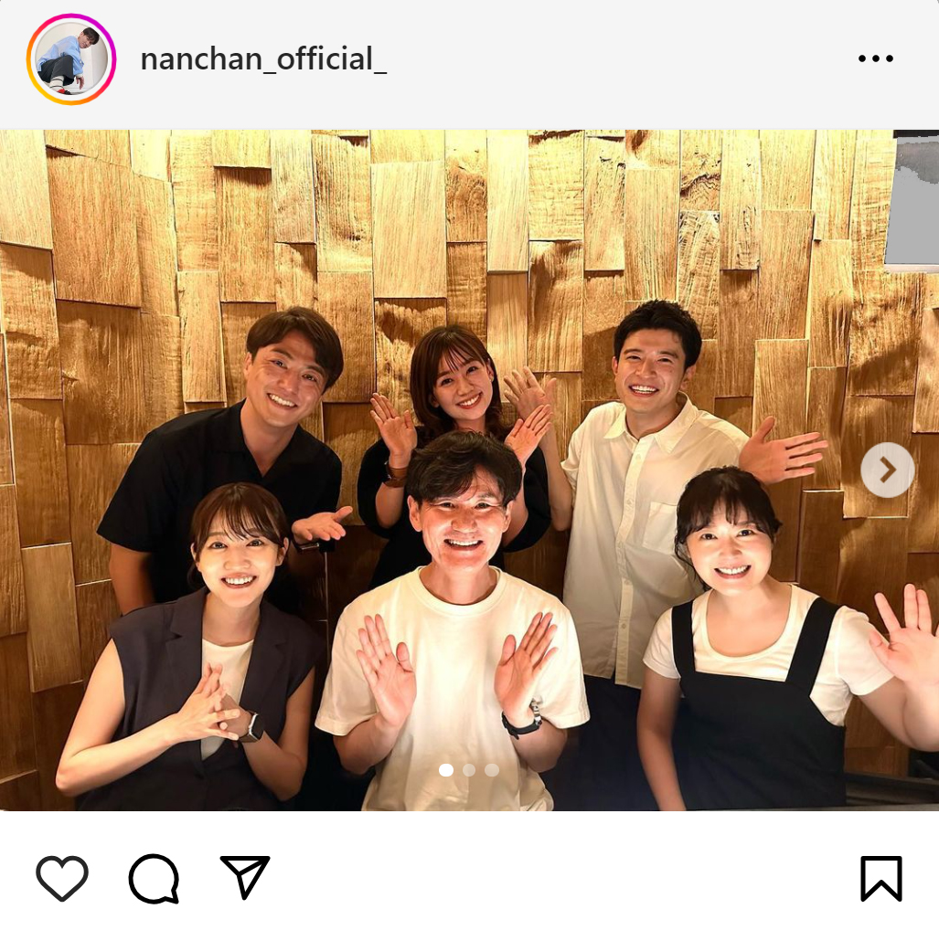 南原清隆のインスタグラムから