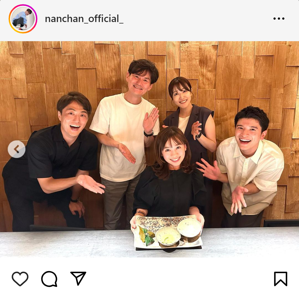 南原清隆のインスタグラムから