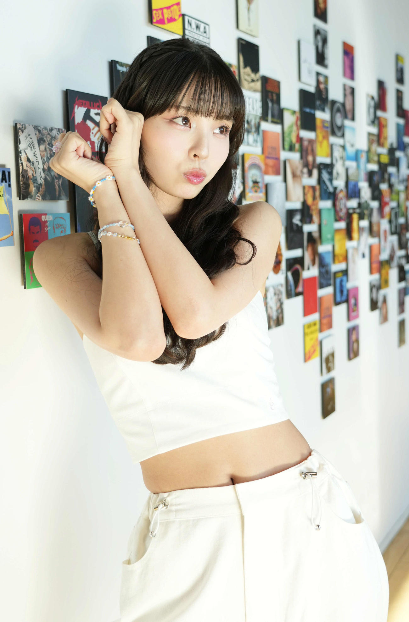 7月26日に配信される新曲「C.O.S.M.I.C LOVE」がGalaxy Z Flip4のWEB CM挿入歌となった川口ゆりな（2023年7月24日撮影）