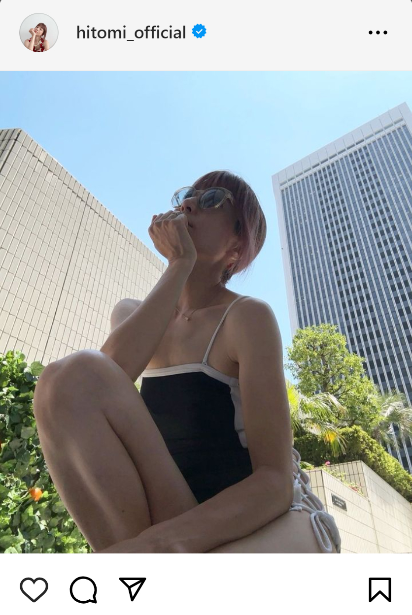 hitomiのインスタグラムから