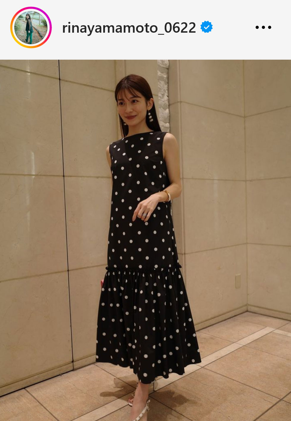 TBS山本里菜アナのインスタグラムから