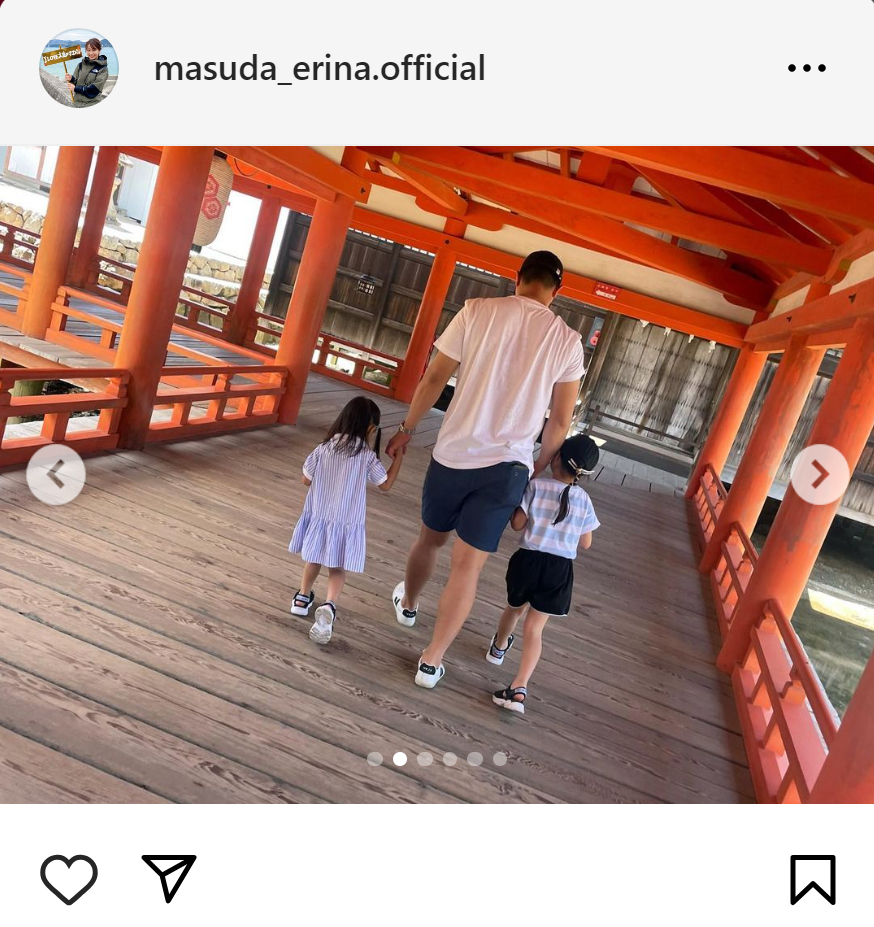 枡田絵理奈のインスタグラムから