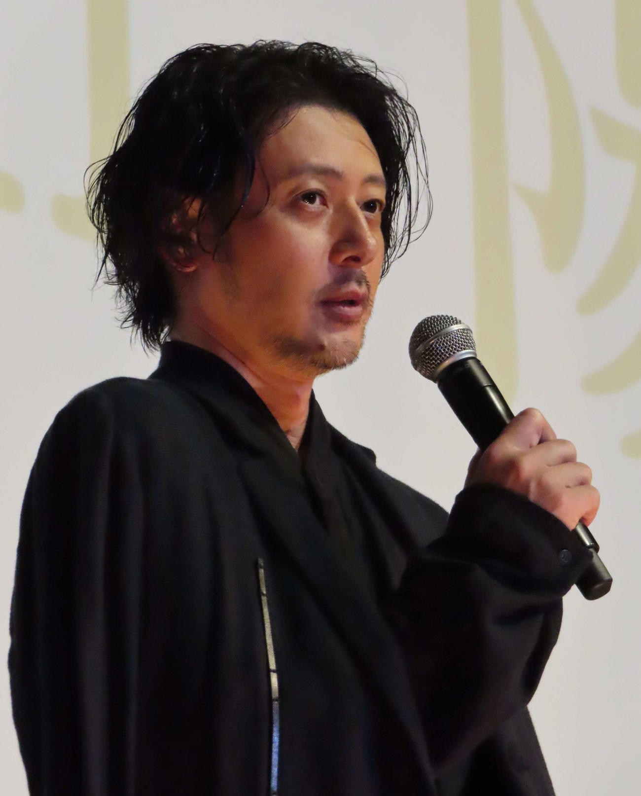 映画「658km、陽子の旅」の公開記念舞台あいさつに出席したオダギリジョー