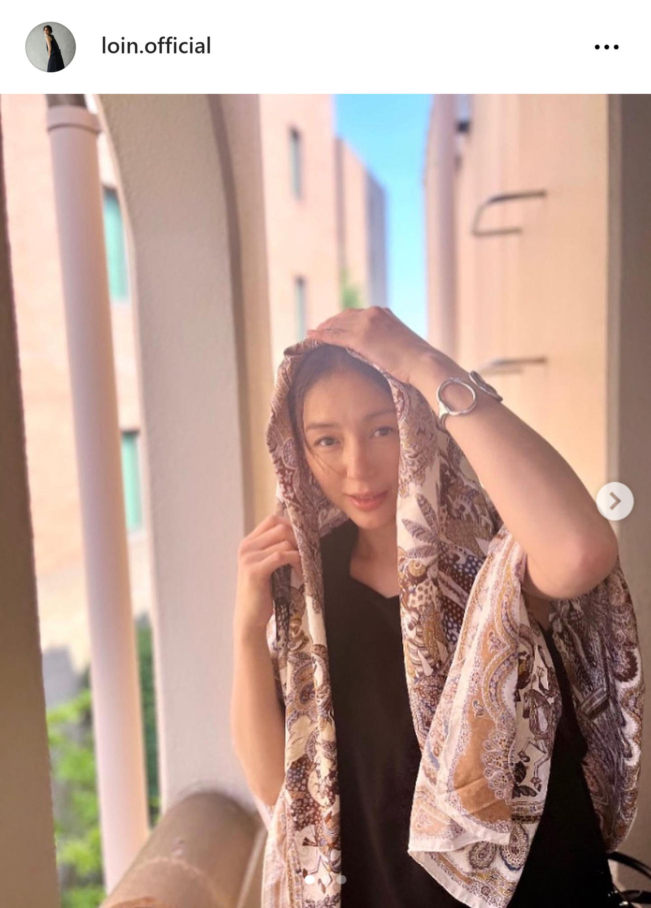 井川遥のインスタグラムから