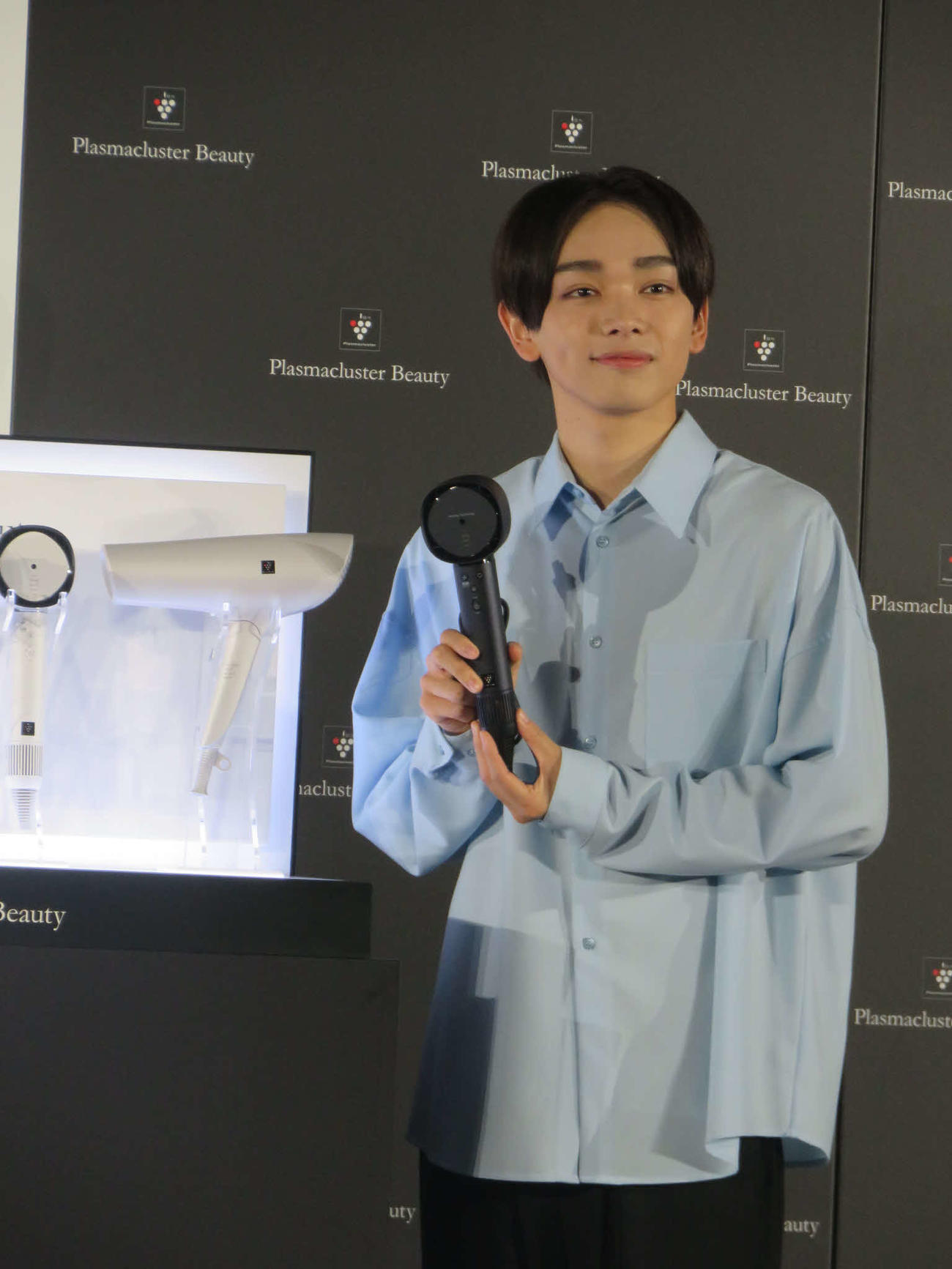 シャープ「プラズマクラスタードライヤー」新製品発表会見に出席した宮世琉弥