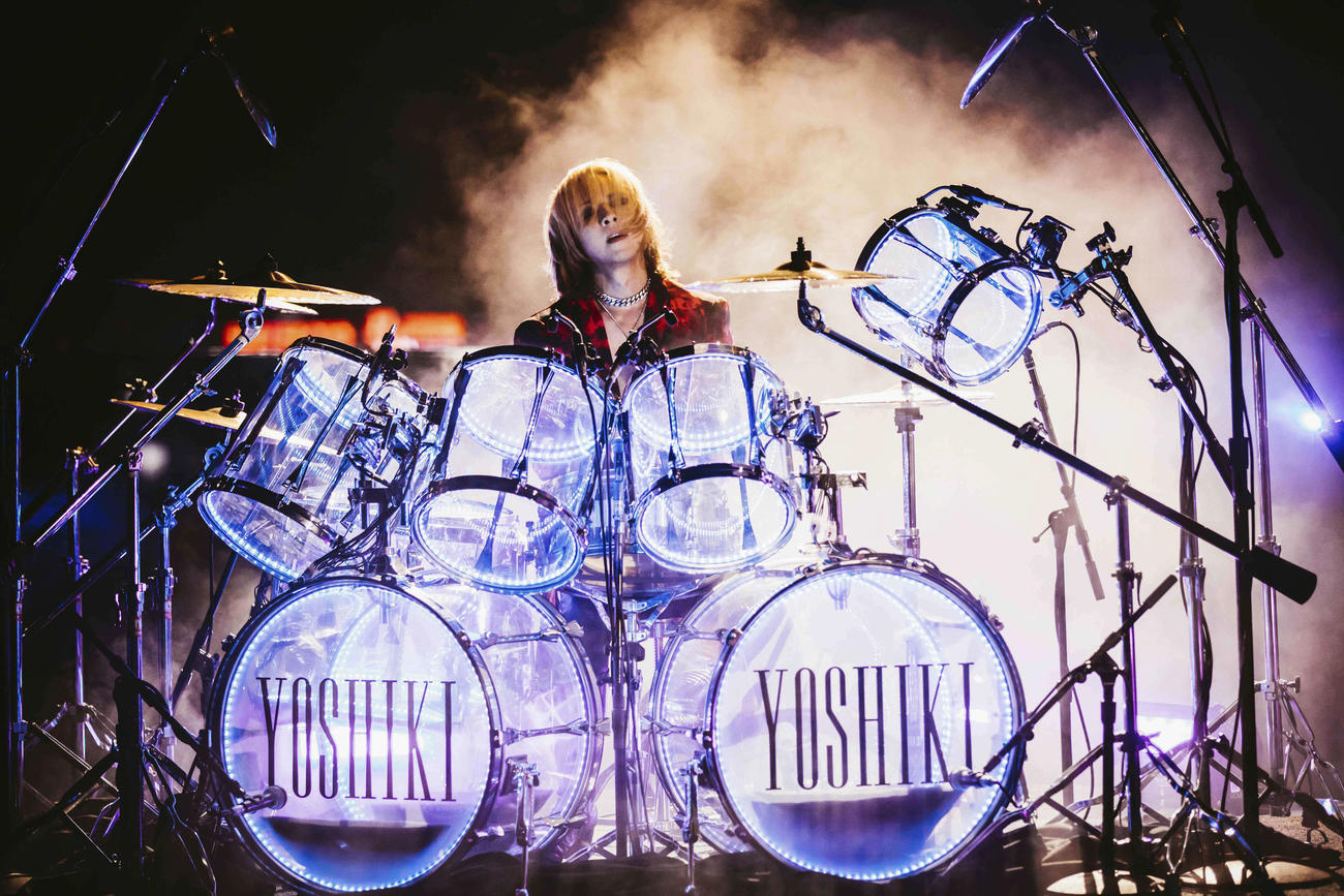 映画「YOSHIKI：UNDER THE SKY」のワンシーン（C）2023 A LIST MEDIA ENTERTAINMENT，INC．