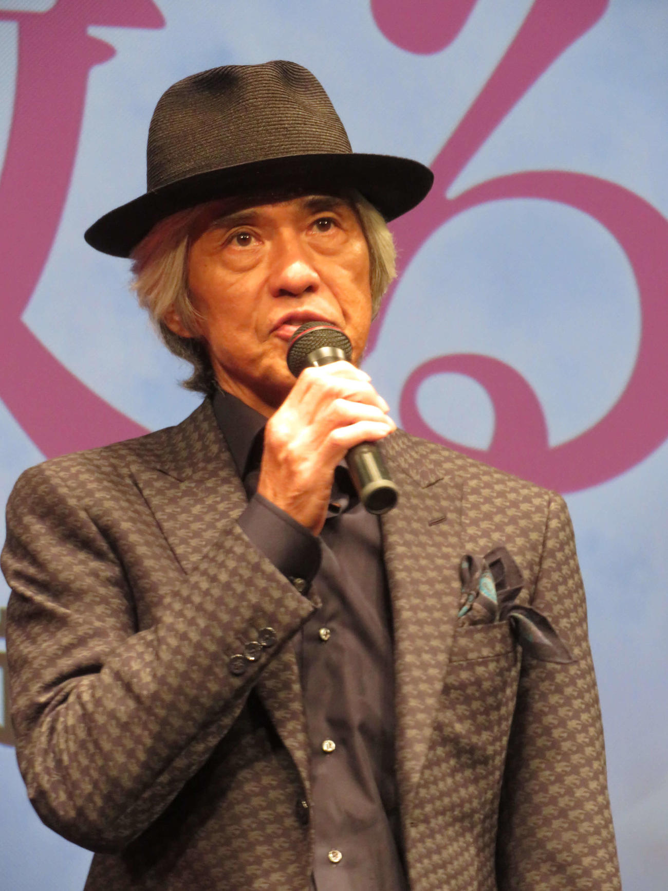 映画「春に散る」大人試写会に登壇した佐藤浩市（撮影・村上幸将）