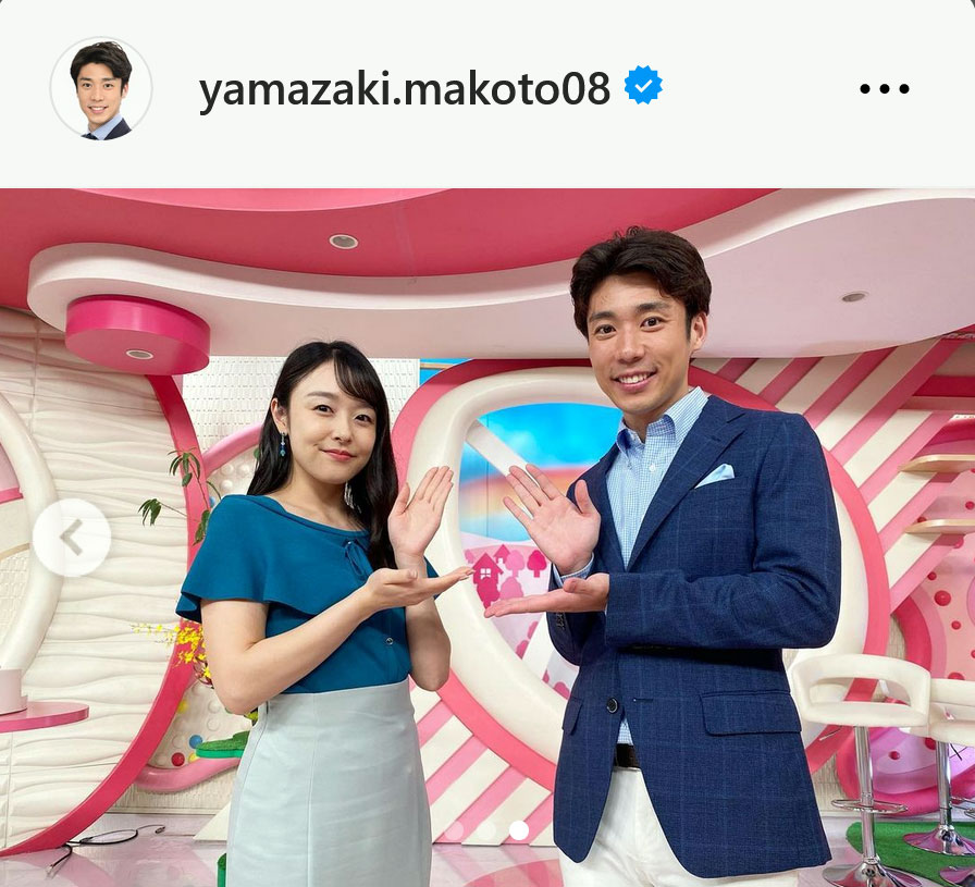 日テレ山崎誠アナのインスタグラムから