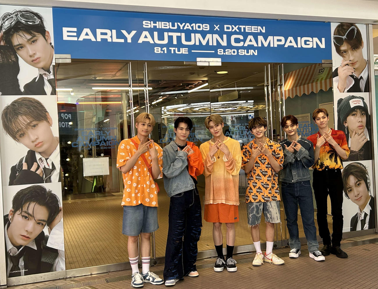渋谷109とのコラボレーションイベント開催を前に店舗を訪れたDXTEEN
