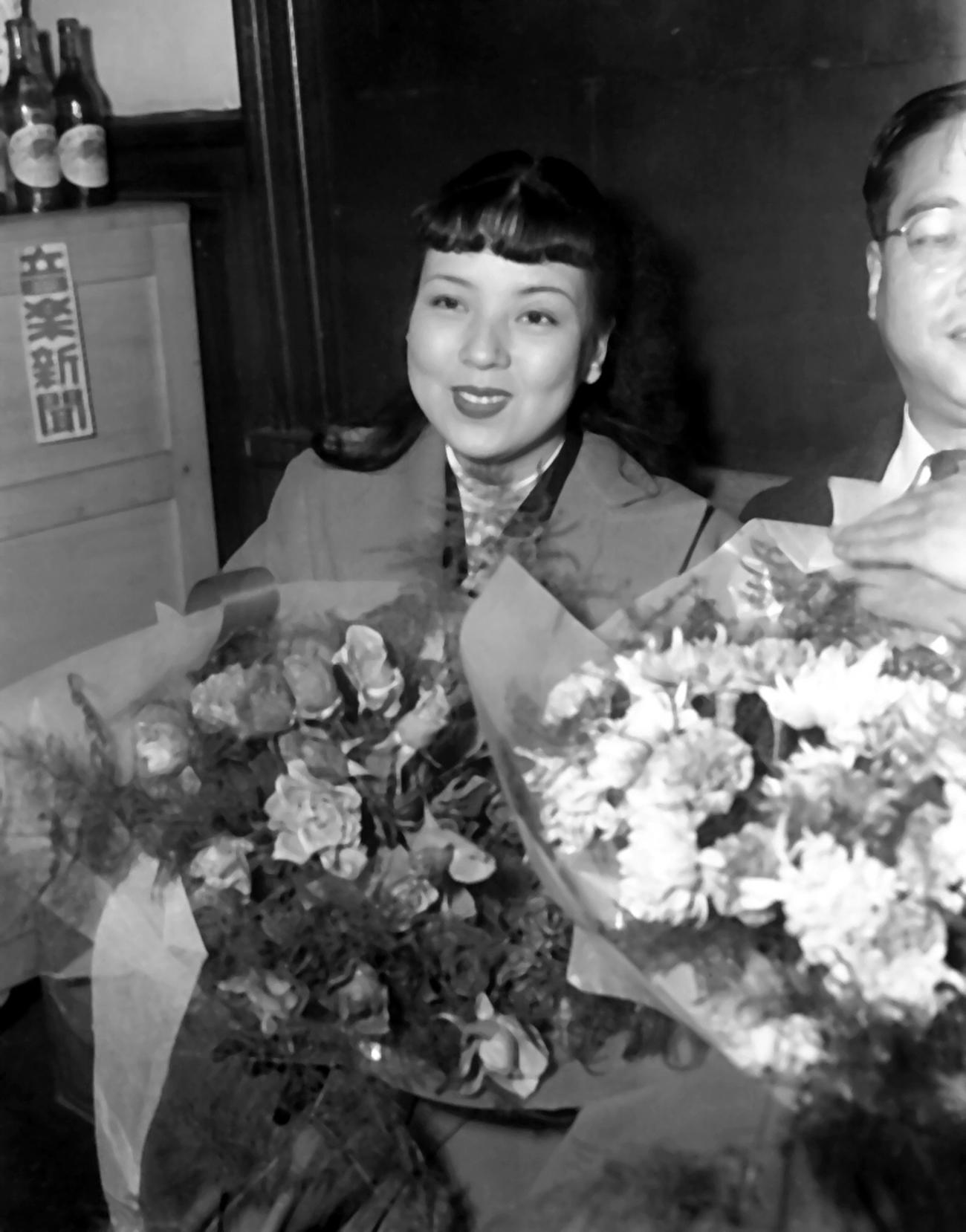 京マチ子さん（51年3月撮影）