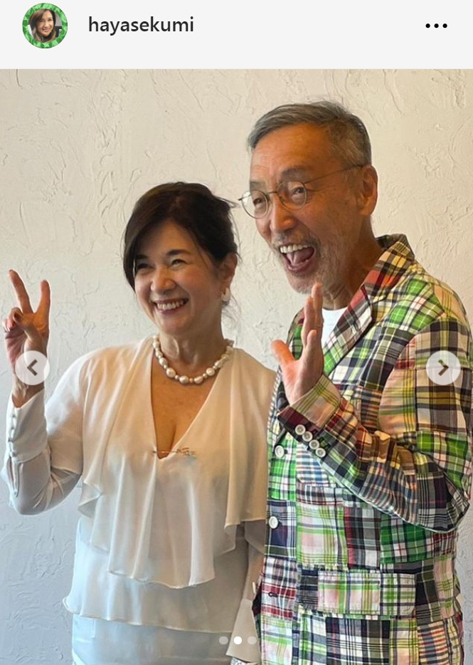 早瀬久美とテリー伊藤（早瀬久美のインスタグラムから）