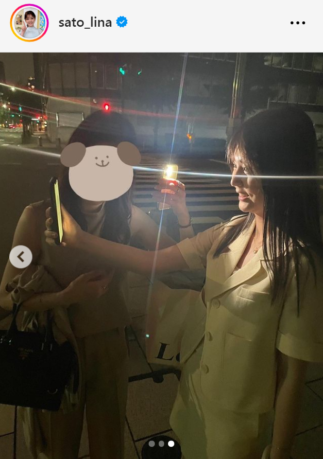 佐藤梨那アナのインスタグラムから