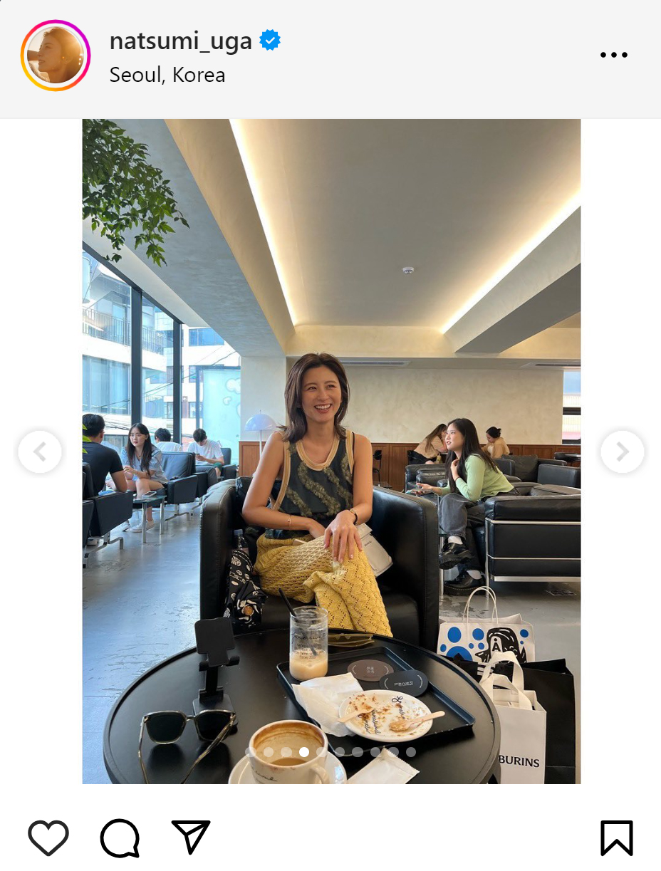 宇賀なつみアナのインスタグラムから