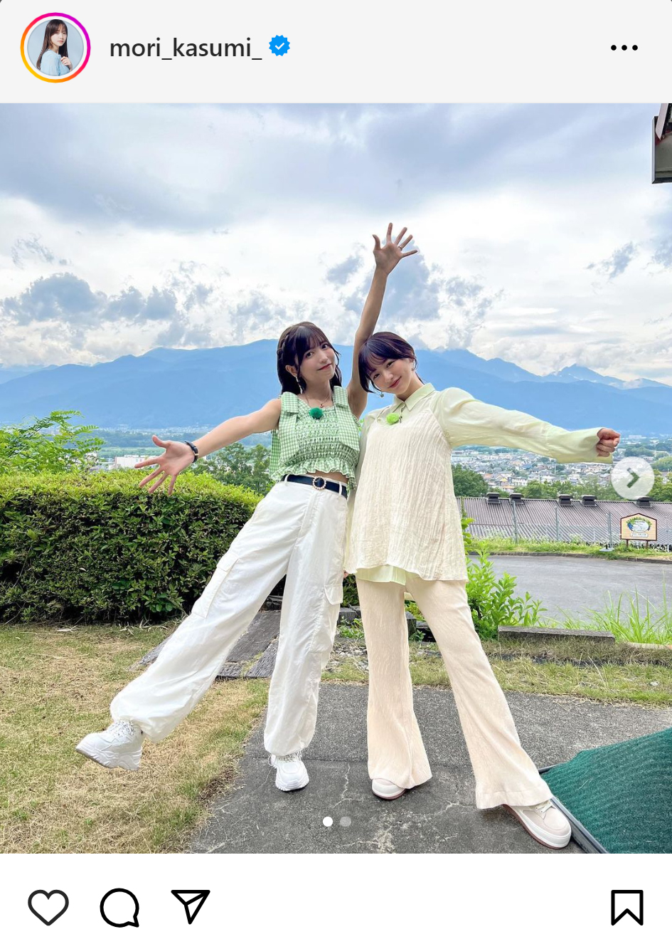 森香澄のインスタグラムから
