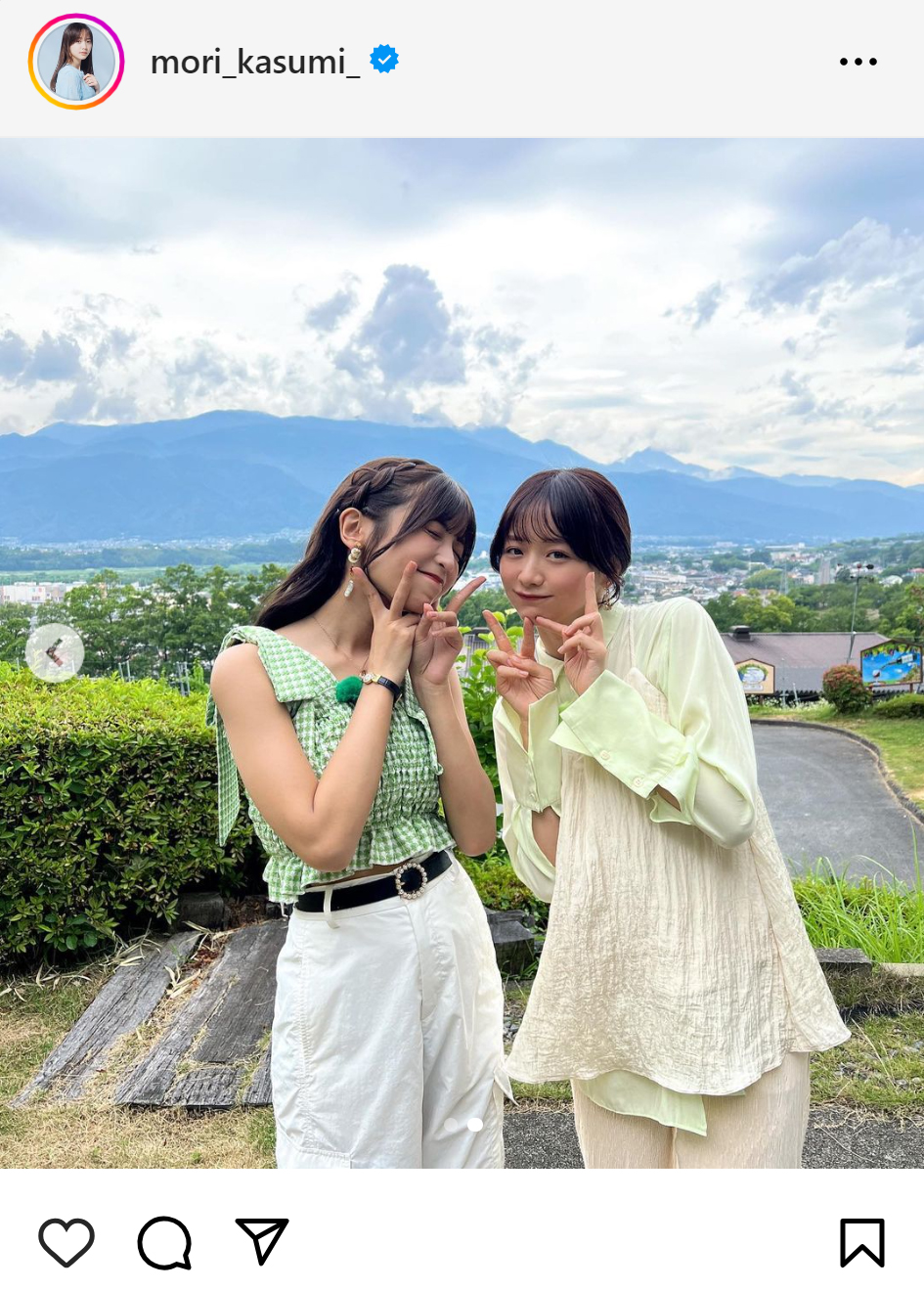 森香澄のインスタグラムから