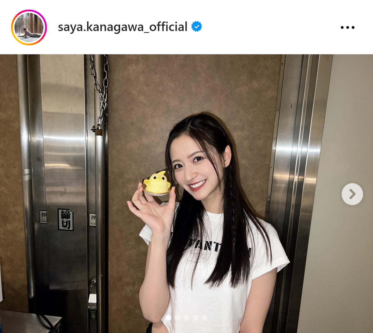 金川紗耶のインスタグラムから