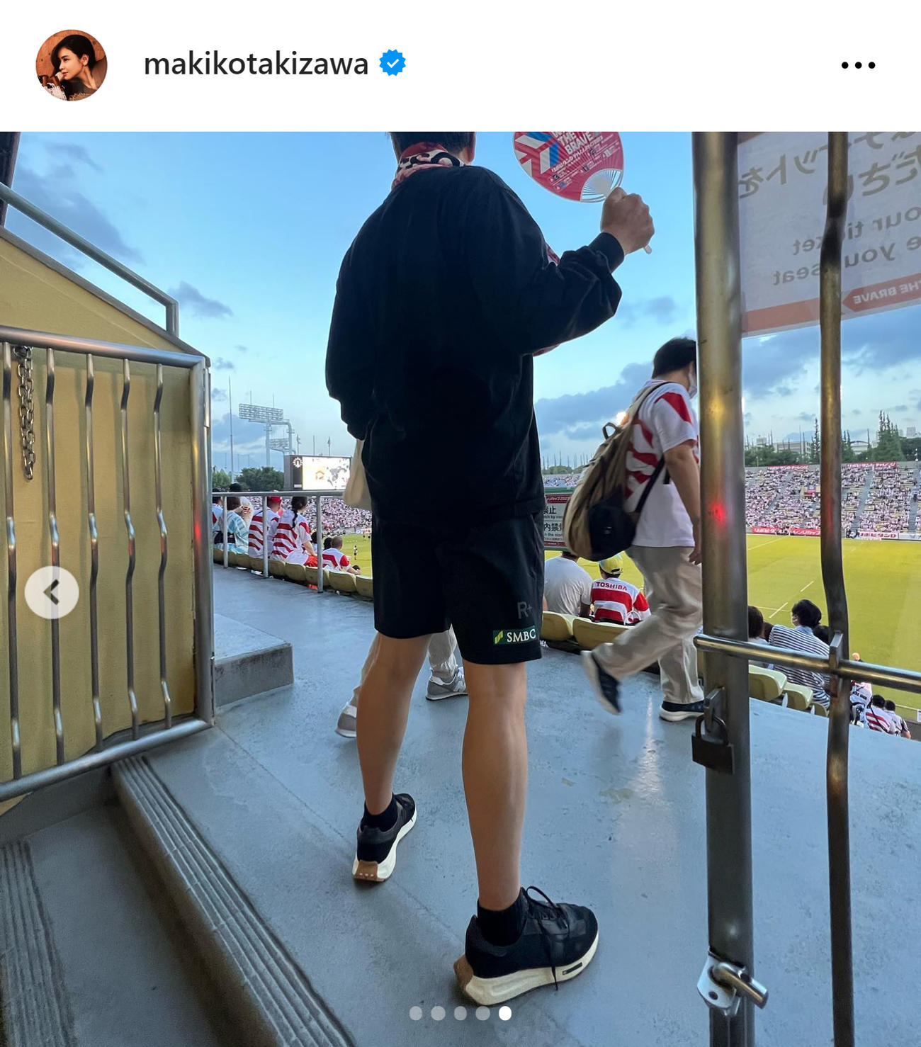 滝沢眞規子のインスタグラムから