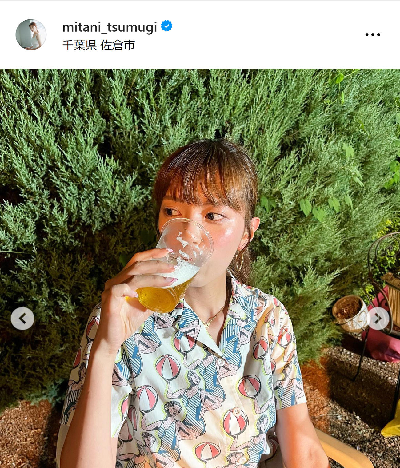 テレ朝三谷紬アナのインスタグラムから