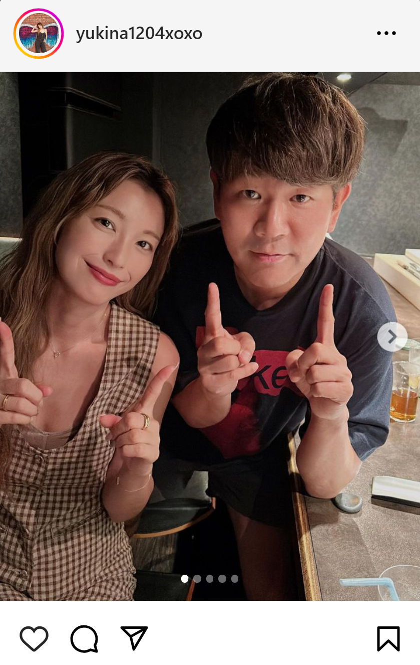 木下優樹菜のインスタグラムから
