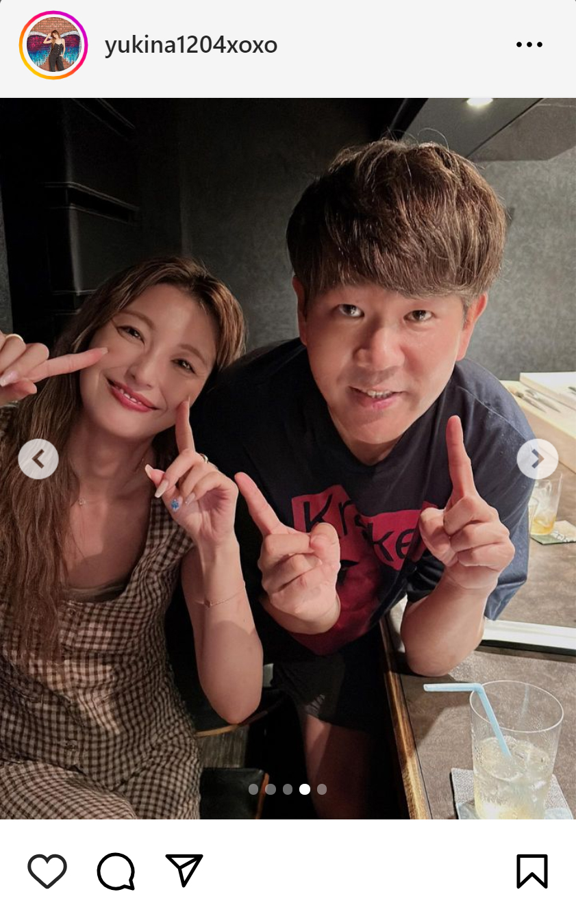 木下優樹菜のインスタグラムから