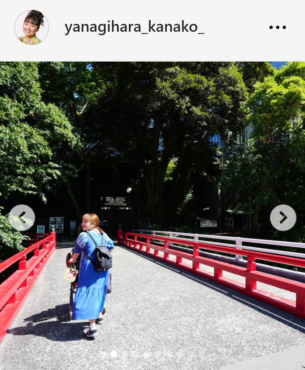 柳原可奈子のインスタグラムから