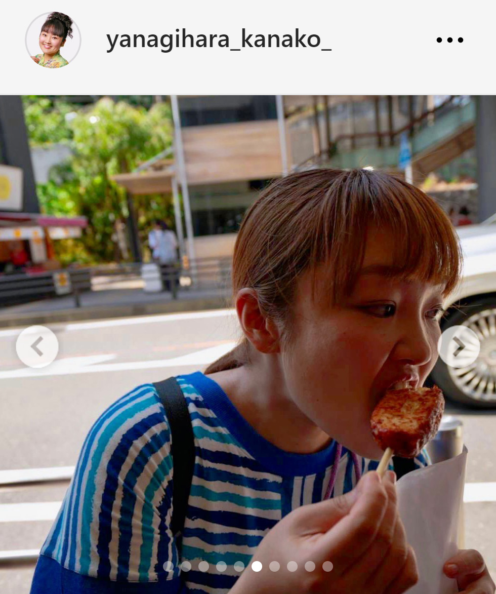 柳原可奈子のインスタグラムから