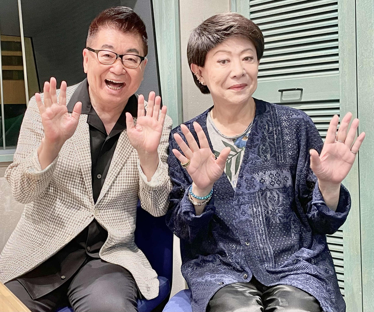 生島ヒロシ（左）と美川憲一