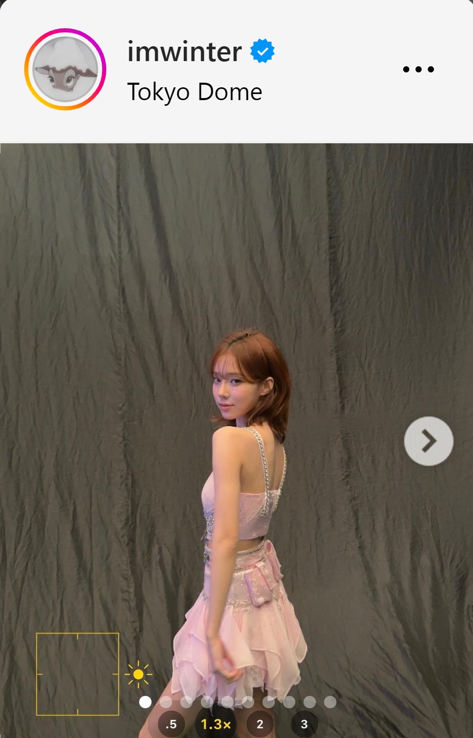 aespaのWINTERが東京D公演のキュートな写真を多数投稿「美しい