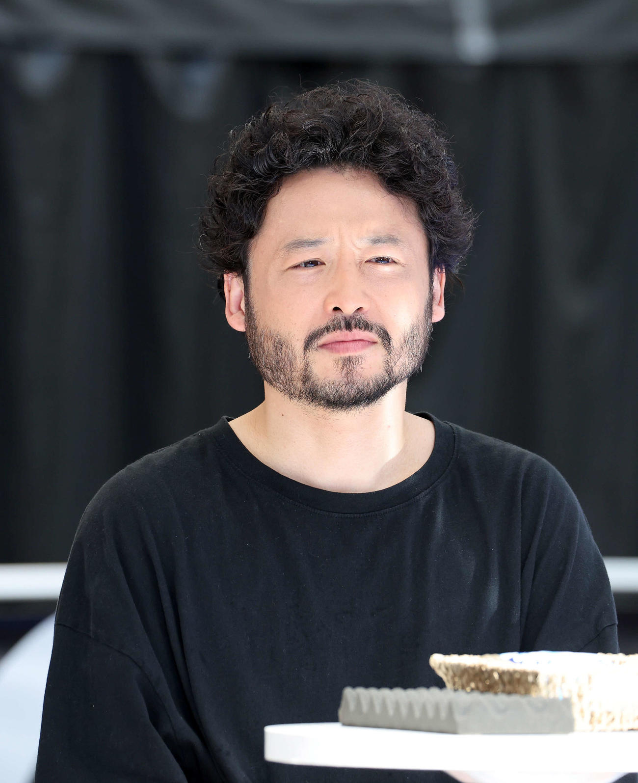 バスケW杯応援イベントに参加した田臥勇太（撮影・鈴木正人）