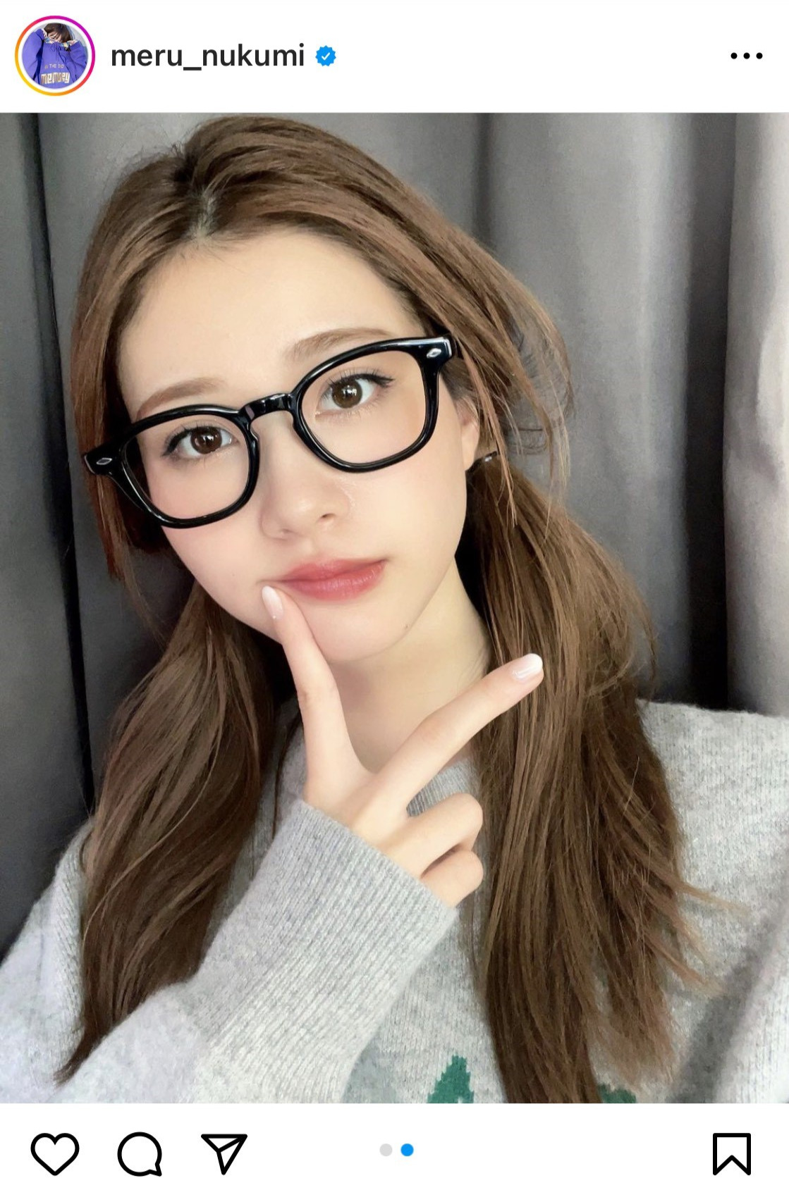 生見愛瑠のインスタグラムから