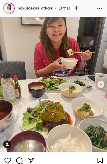 北斗晶のインスタグラムから