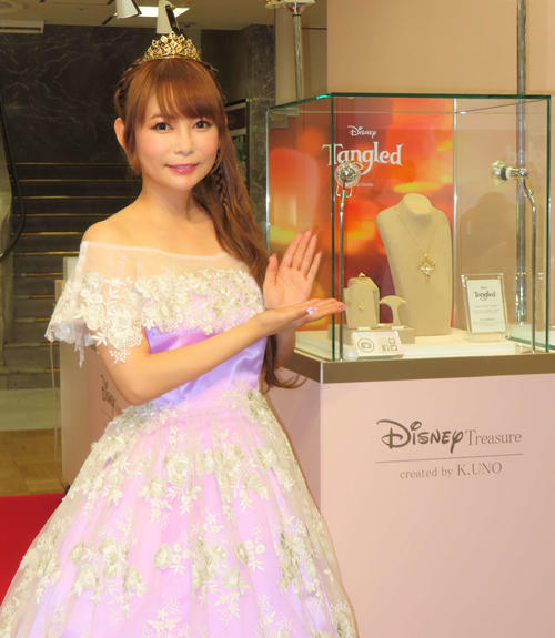 「Disney100 THE MARKET in　日本橋三越本店」オープニングイベントに出席した中川翔子（撮影・玉利朱音）