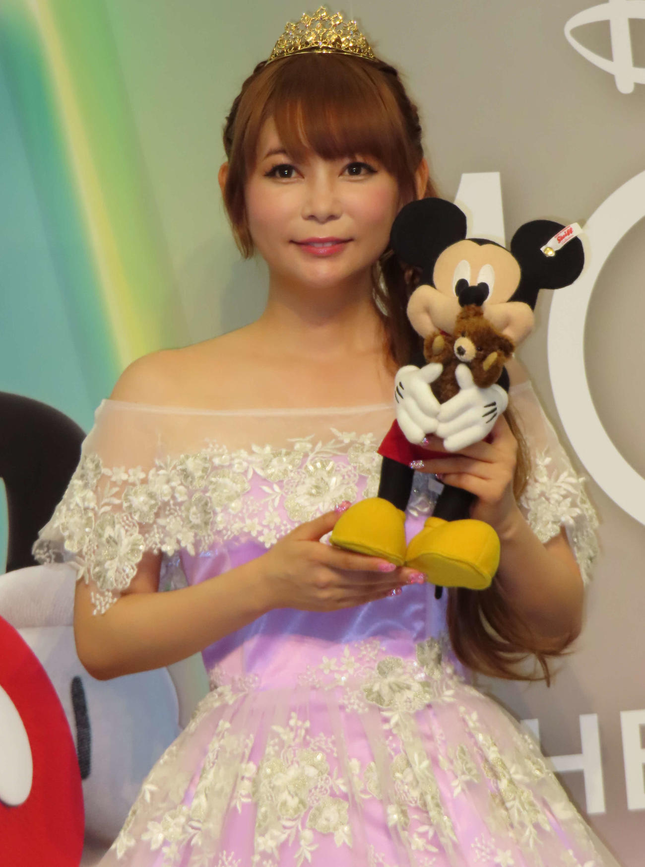 「Disney100 THE MARKET in　日本橋三越本店」オープニングイベントに出席した中川翔子（撮影・玉利朱音）