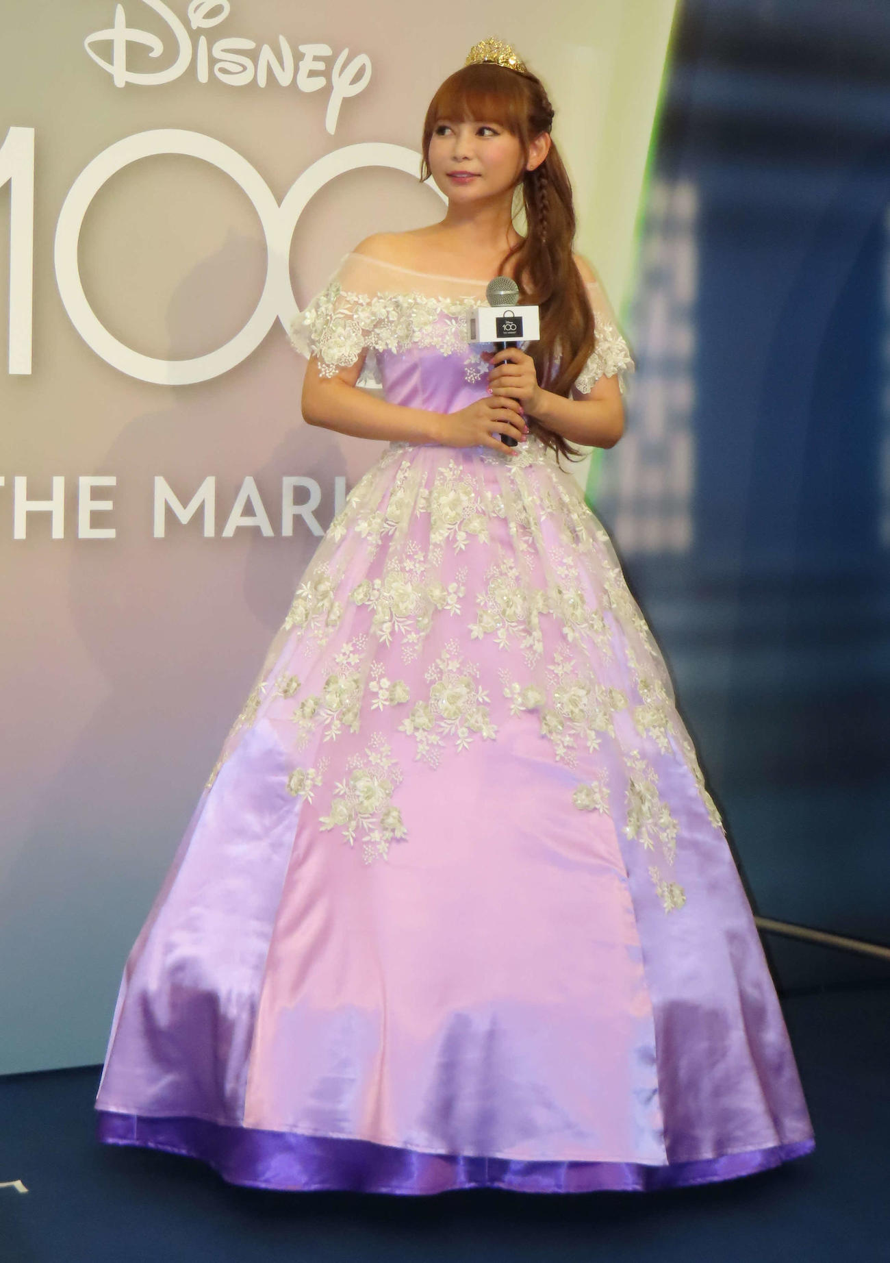 「Disney100 THE MARKET in　日本橋三越本店」オープニングイベントに出席した中川翔子（撮影・玉利朱音）