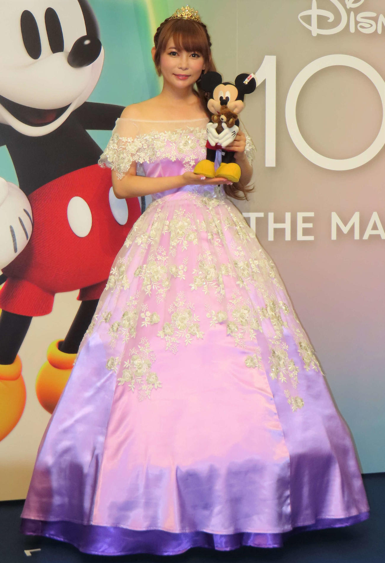 「Disney100 THE MARKET in　日本橋三越本店」オープニングイベントに出席した中川翔子（撮影・玉利朱音）