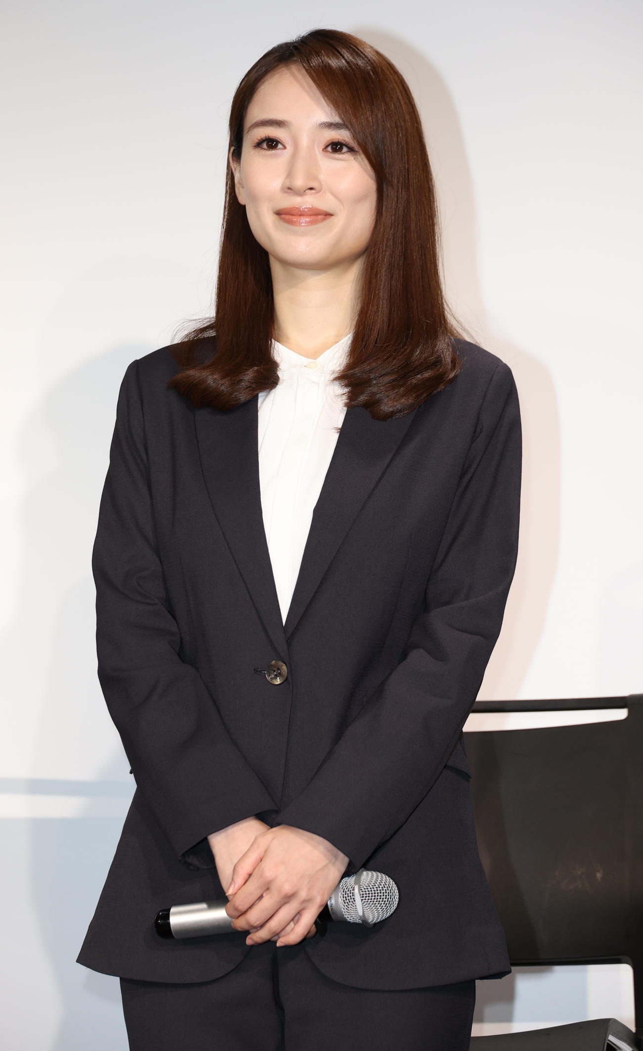 ドラマ「ギフテッド」の制作発表を行った泉里香（撮影・中島郁夫）