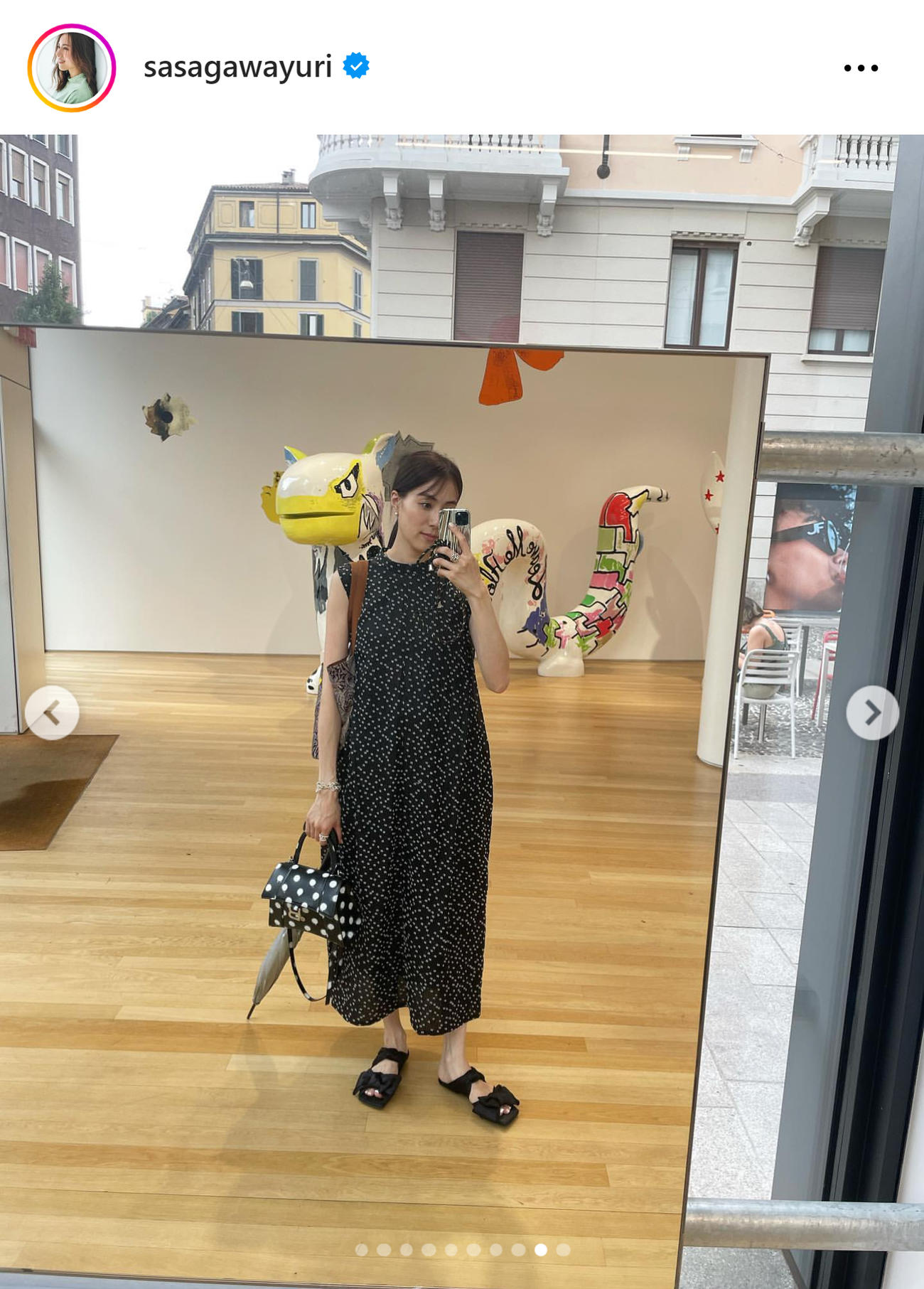 笹川友里のインスタグラムから