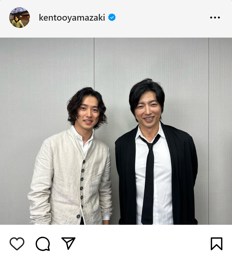山崎賢人のインスタグラムから