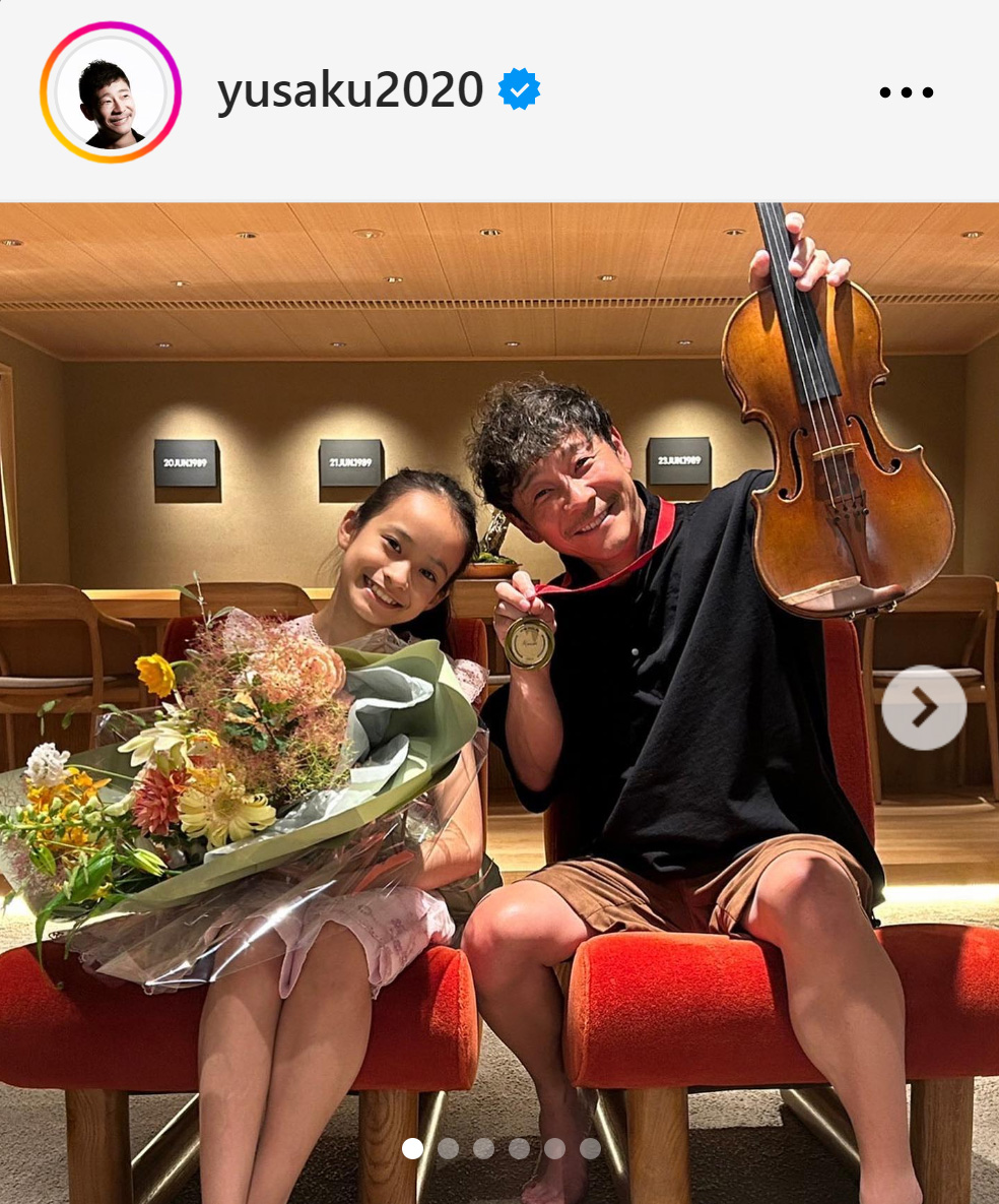 前澤友作氏のインスタグラムから