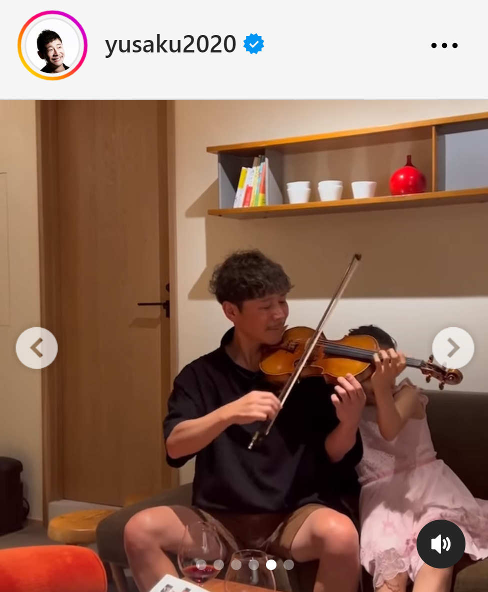 前澤友作氏のインスタグラムから