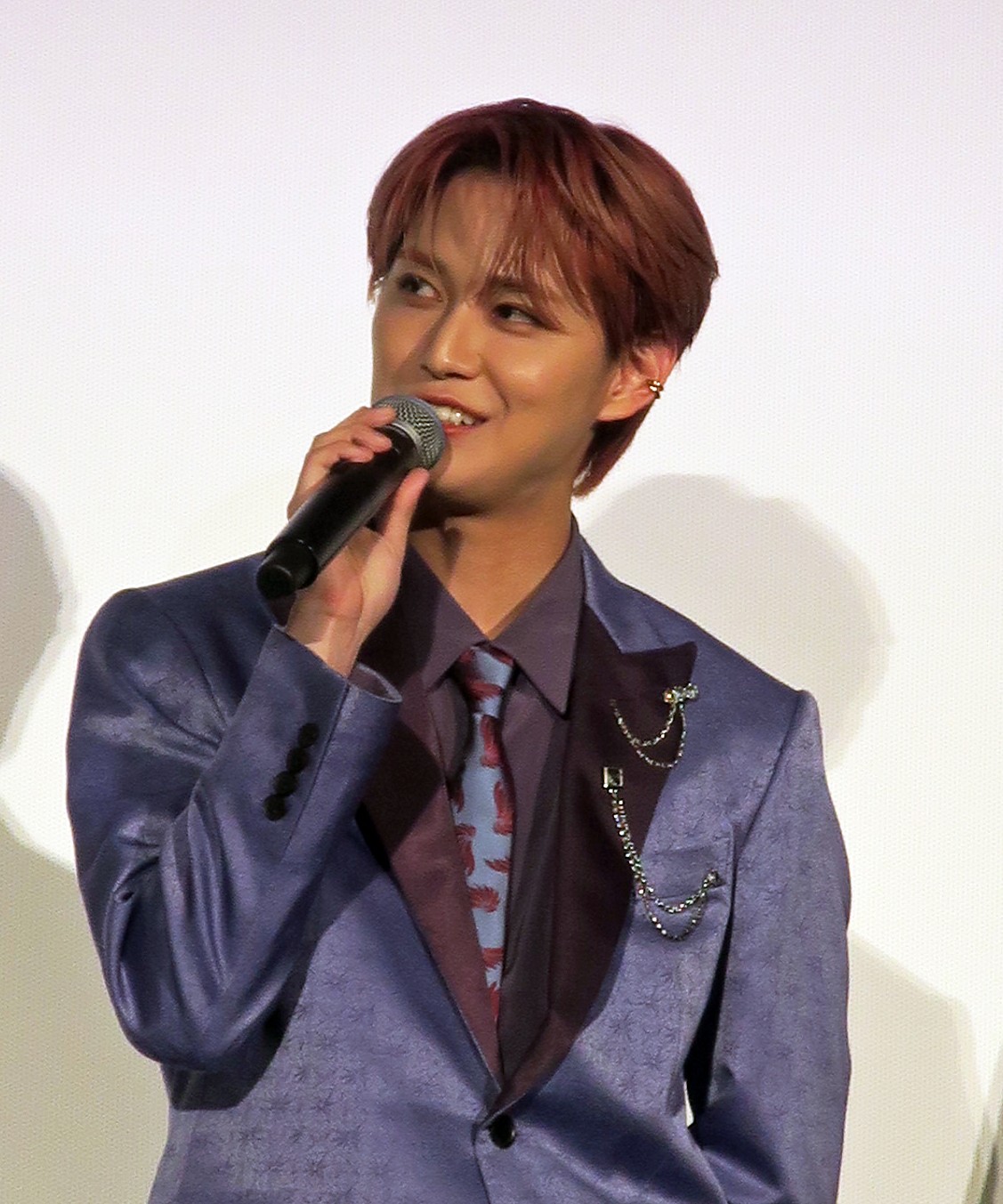 主演映画「夜が明けたら、いちばんに君に会いにいく」最速上映会に登場した白岩瑠姫