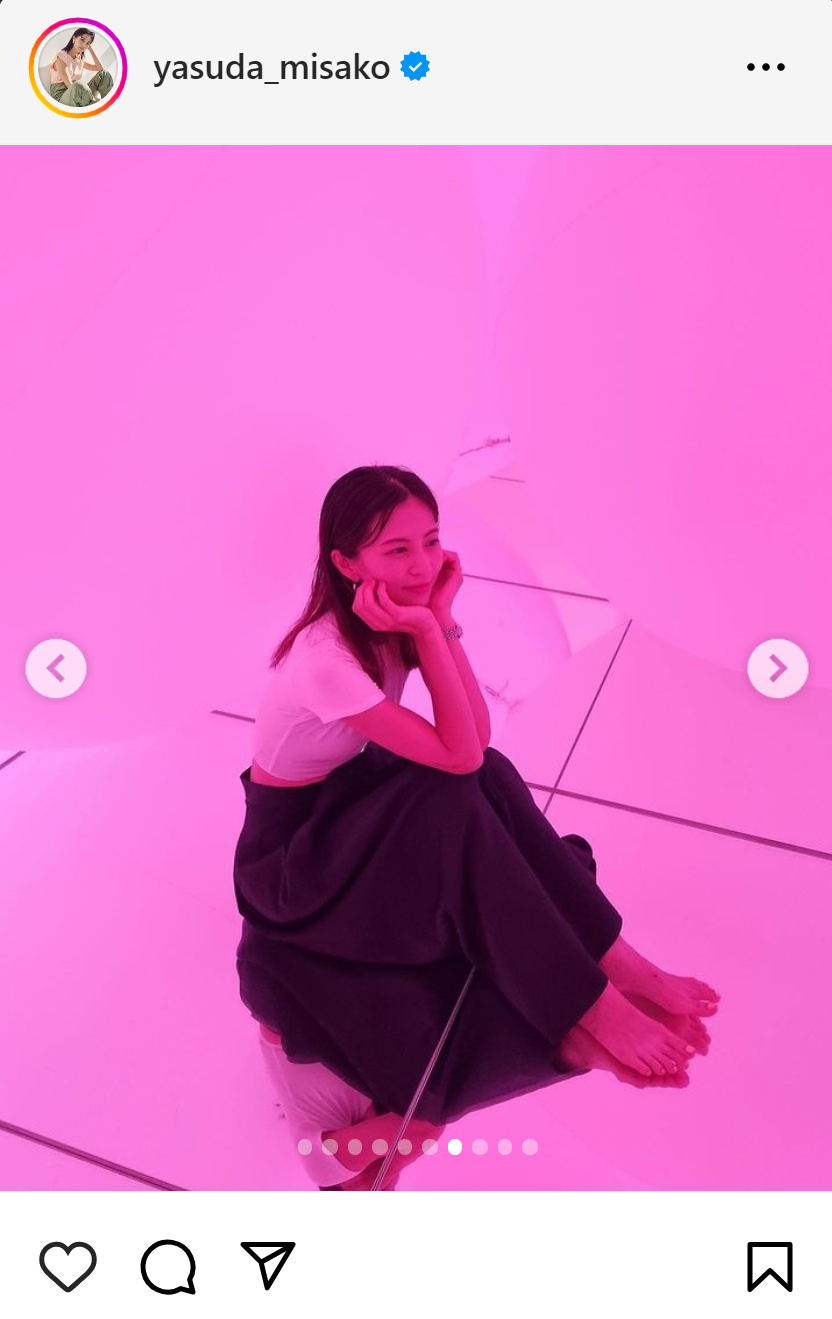 安田美沙子のインスタグラムから