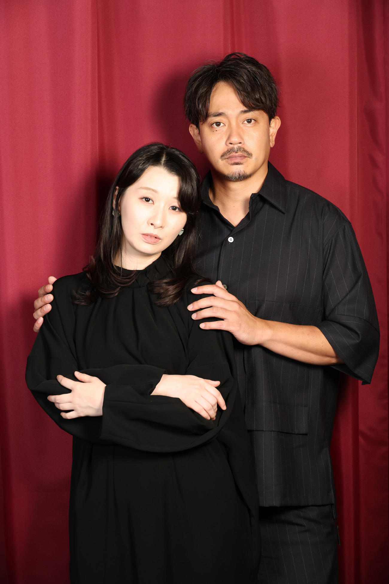 映画「セフレの品格」のキャスト対談を行った行平あい佳（左）と青柳翔（撮影・中島郁夫）