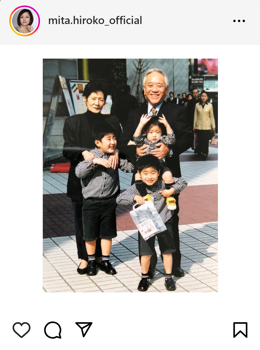 三田寛子のインスタグラムから
