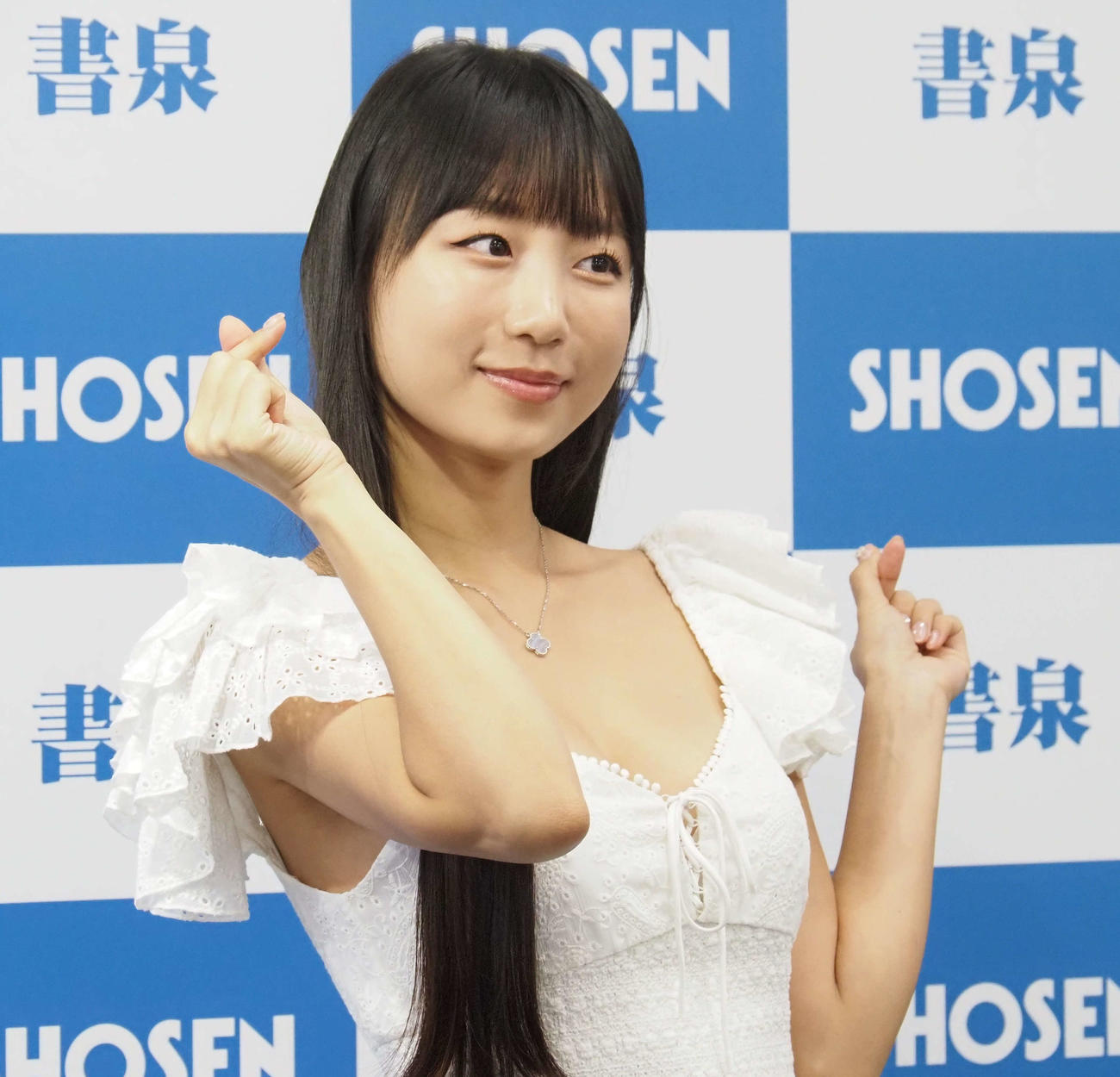 初写真集「輪舞曲（ロンド）」発売記念イベントを開催したピョ・ウンジ（撮影・遠藤尚子）