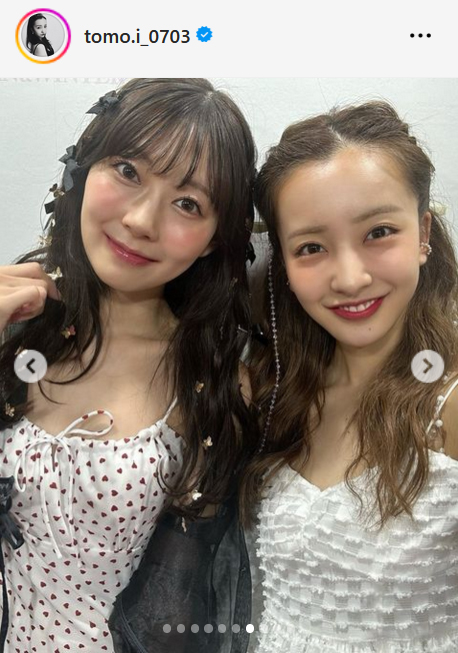板野友美のインスタグラムから