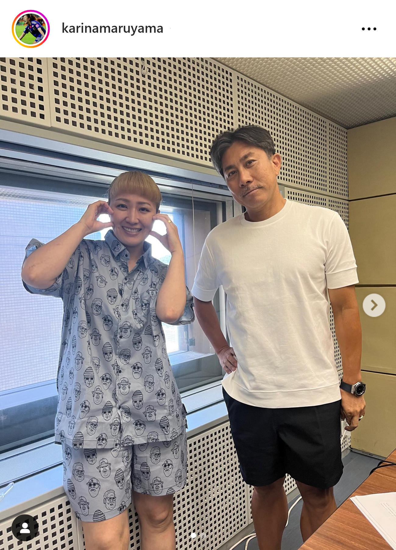 丸山桂里奈のインスタグラムから